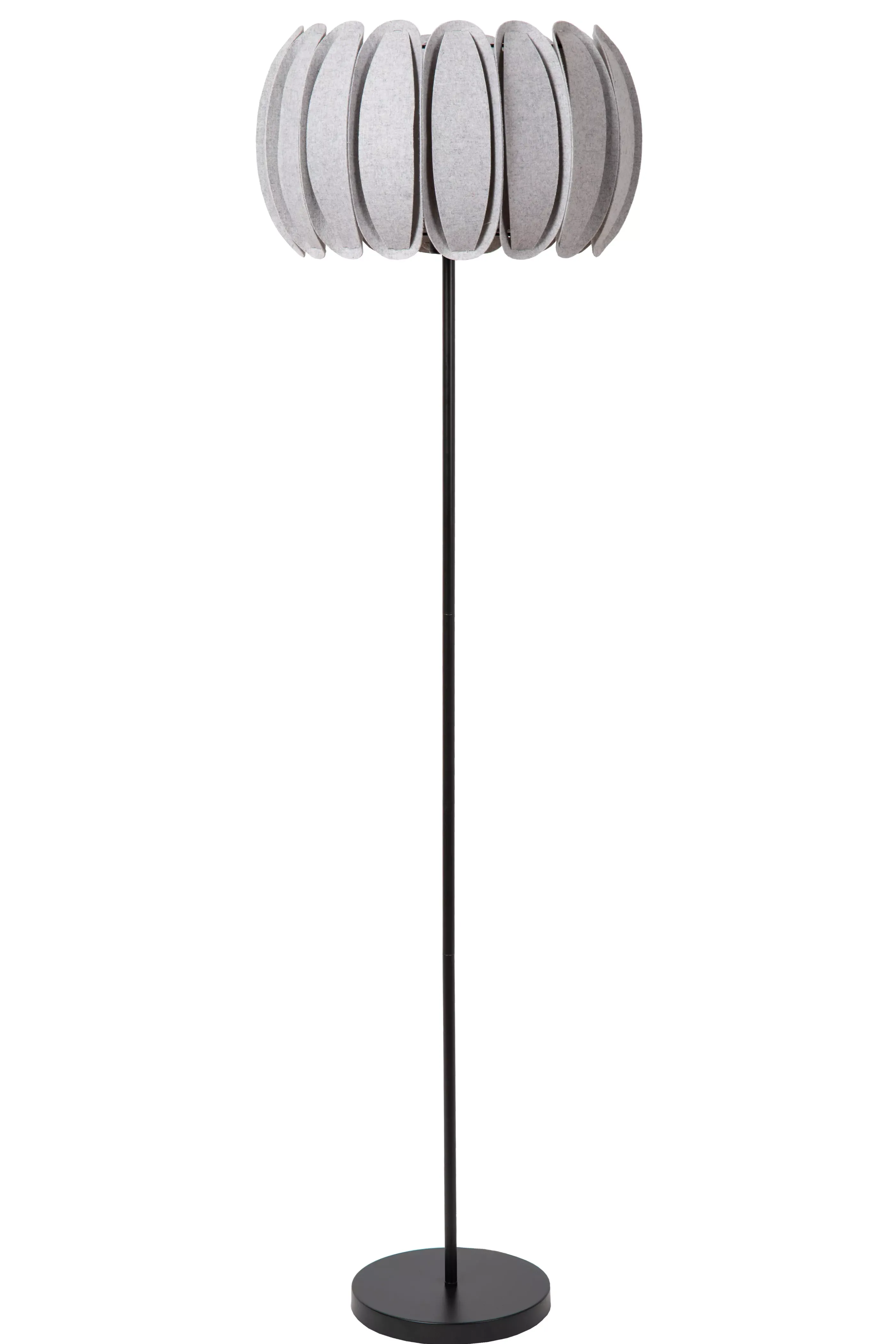 Online SPENCER - Vloerlamp - Ø 40 cm - 1xE27 - Grijs Staande Lampen