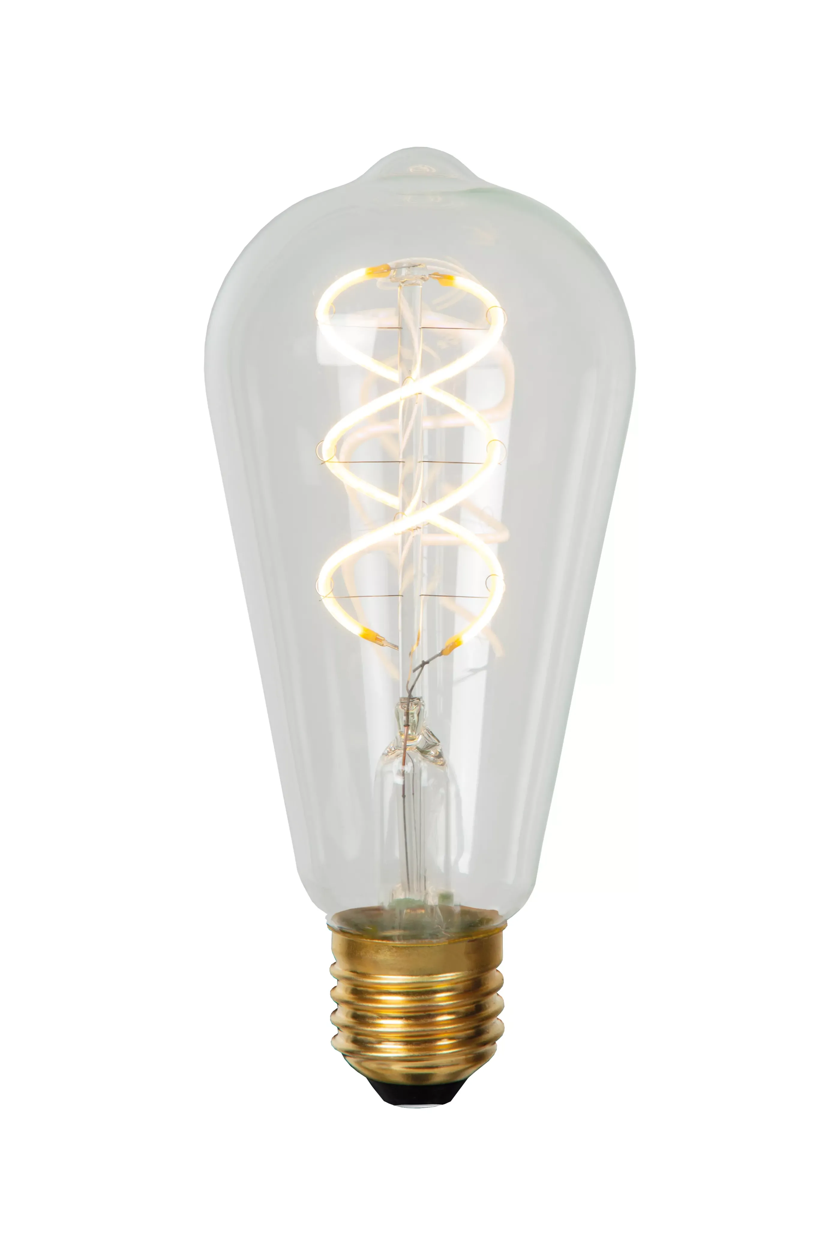 Online ST64 - Filament lamp - Ø 6,4 cm - LED Dimb. - E27 - 1x4,9W 2700K - Transparant Kooldraadlampen
