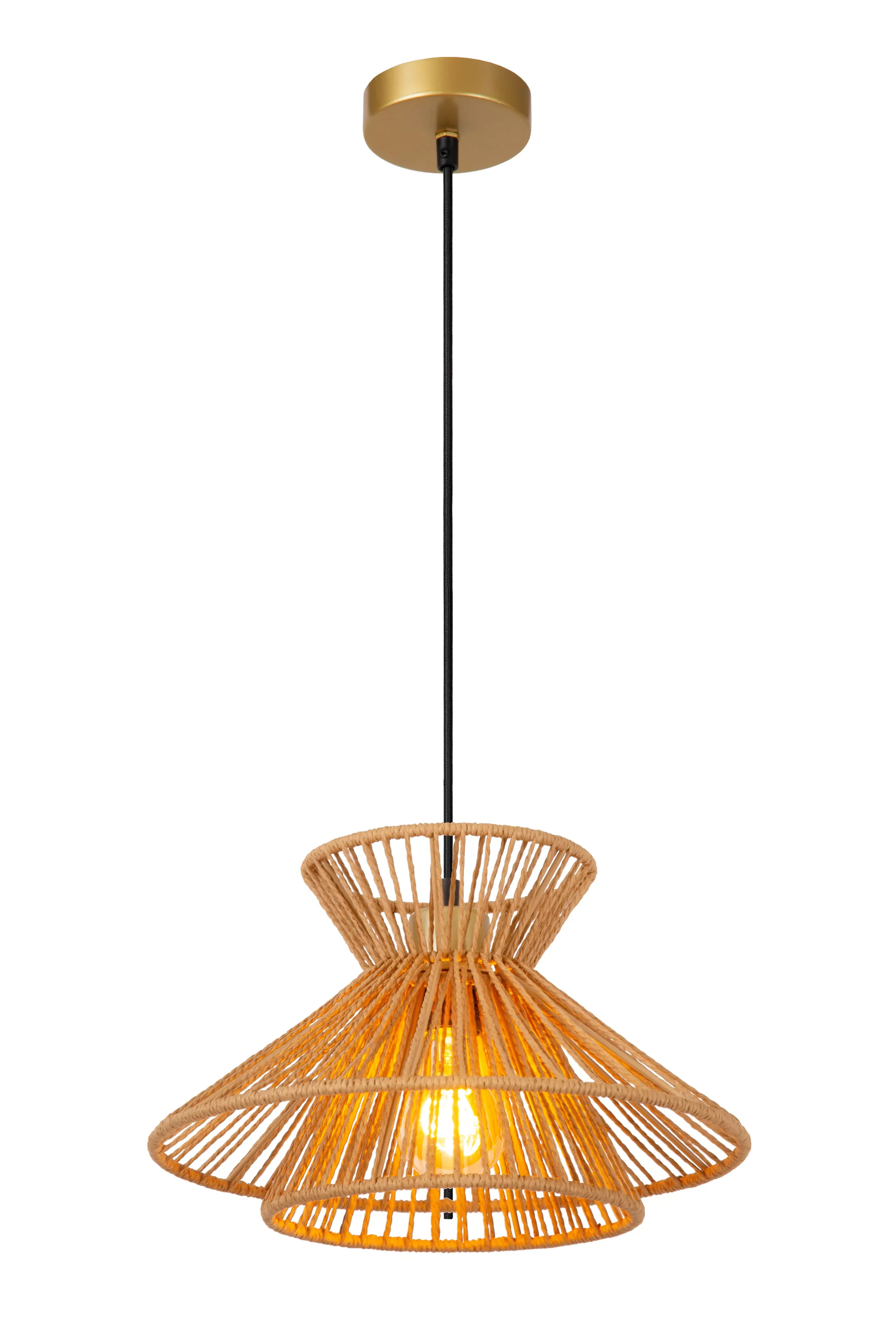 Discount TASMAN - Hanglamp - 1xE27 - Naturel Hanglampen