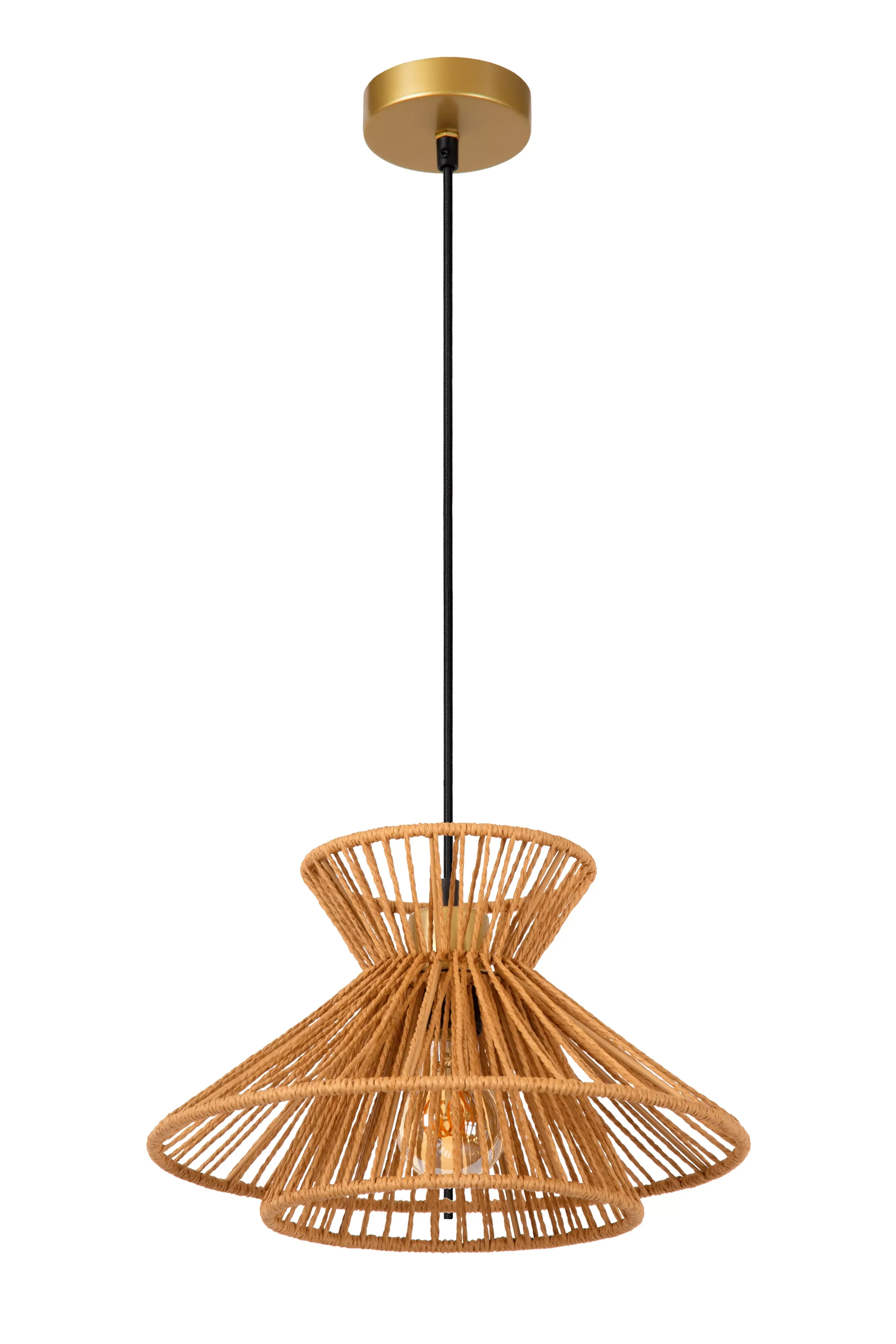 Discount TASMAN - Hanglamp - 1xE27 - Naturel Hanglampen