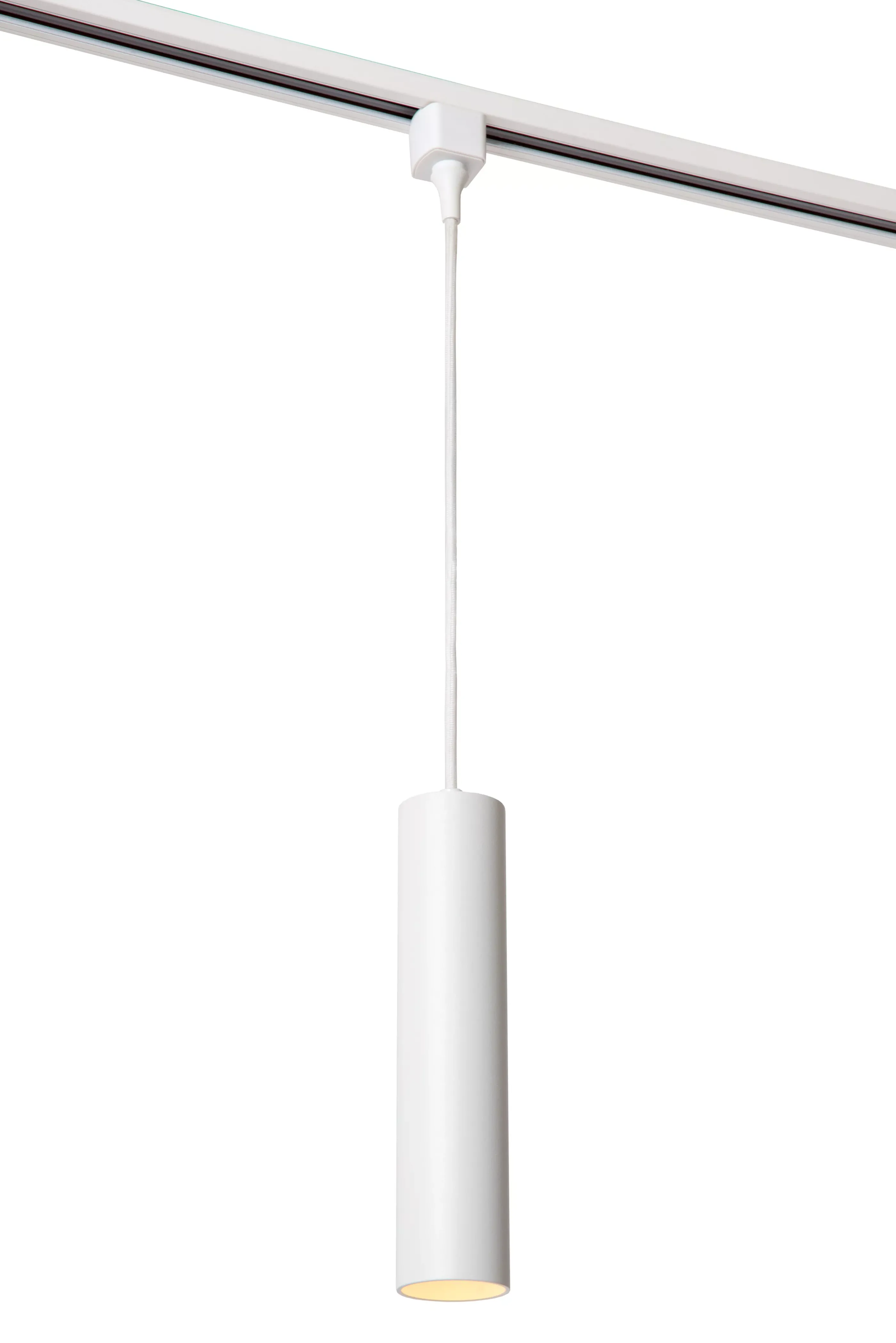 Hot TRACK FLORIS Hanglamp - 1-fase Railsysteem / Railverlichting - 1xGU10 - Wit (Uitbreiding) Railverlichting