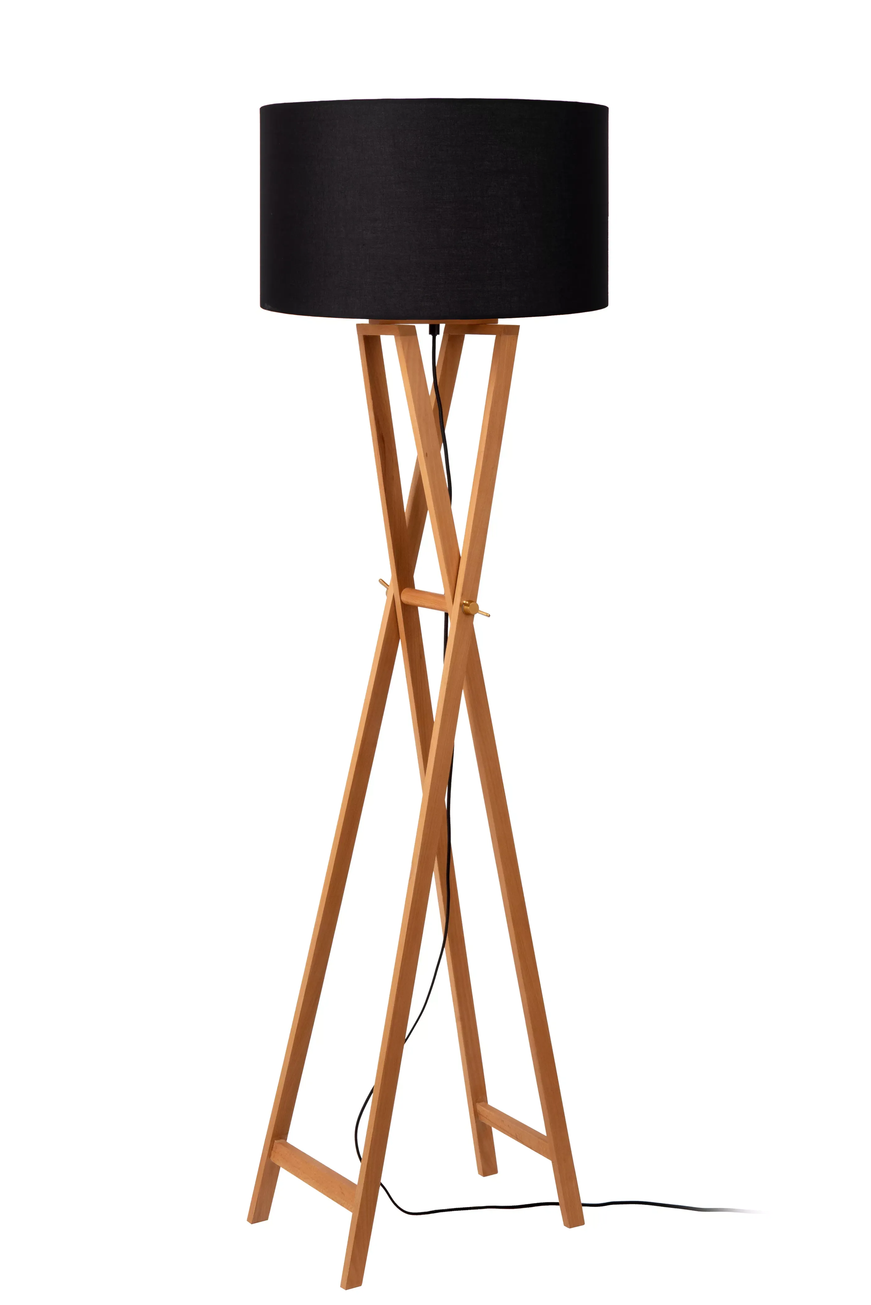 Outlet TRAFALGAR - Vloerlamp - Ø 48 cm - 1xE27 - Naturel Staande Lampen