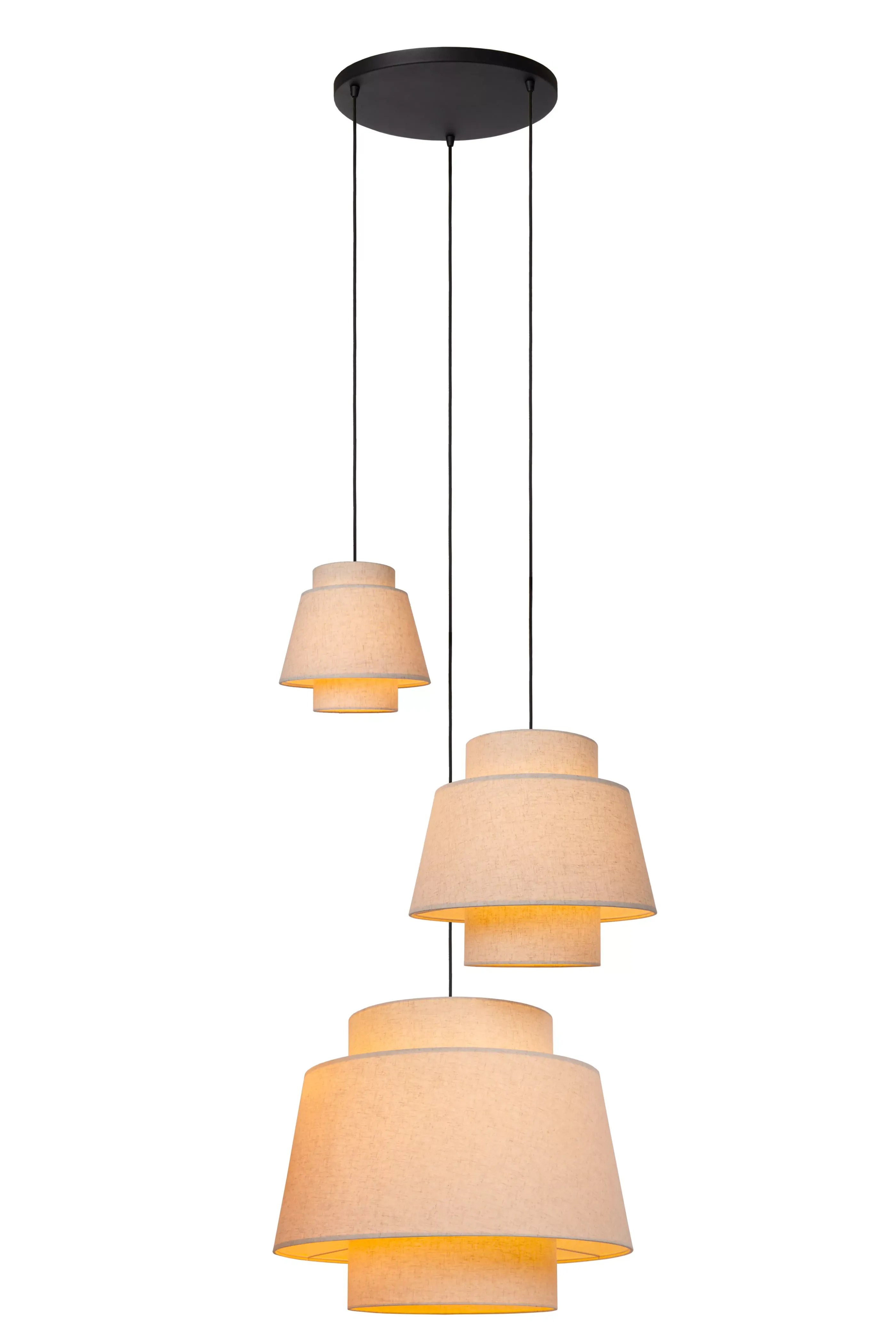 Hot TRIBUTE - Hanglamp - Ø 76 cm - 3xE27 - Beige Hanglampen