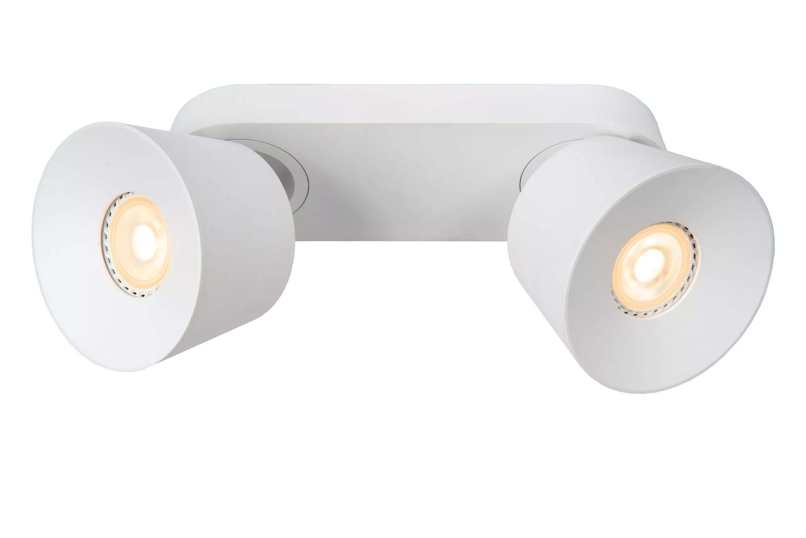 Hot TRIGONO - Plafondspot - 2xGU10 - Wit Plafondlampen