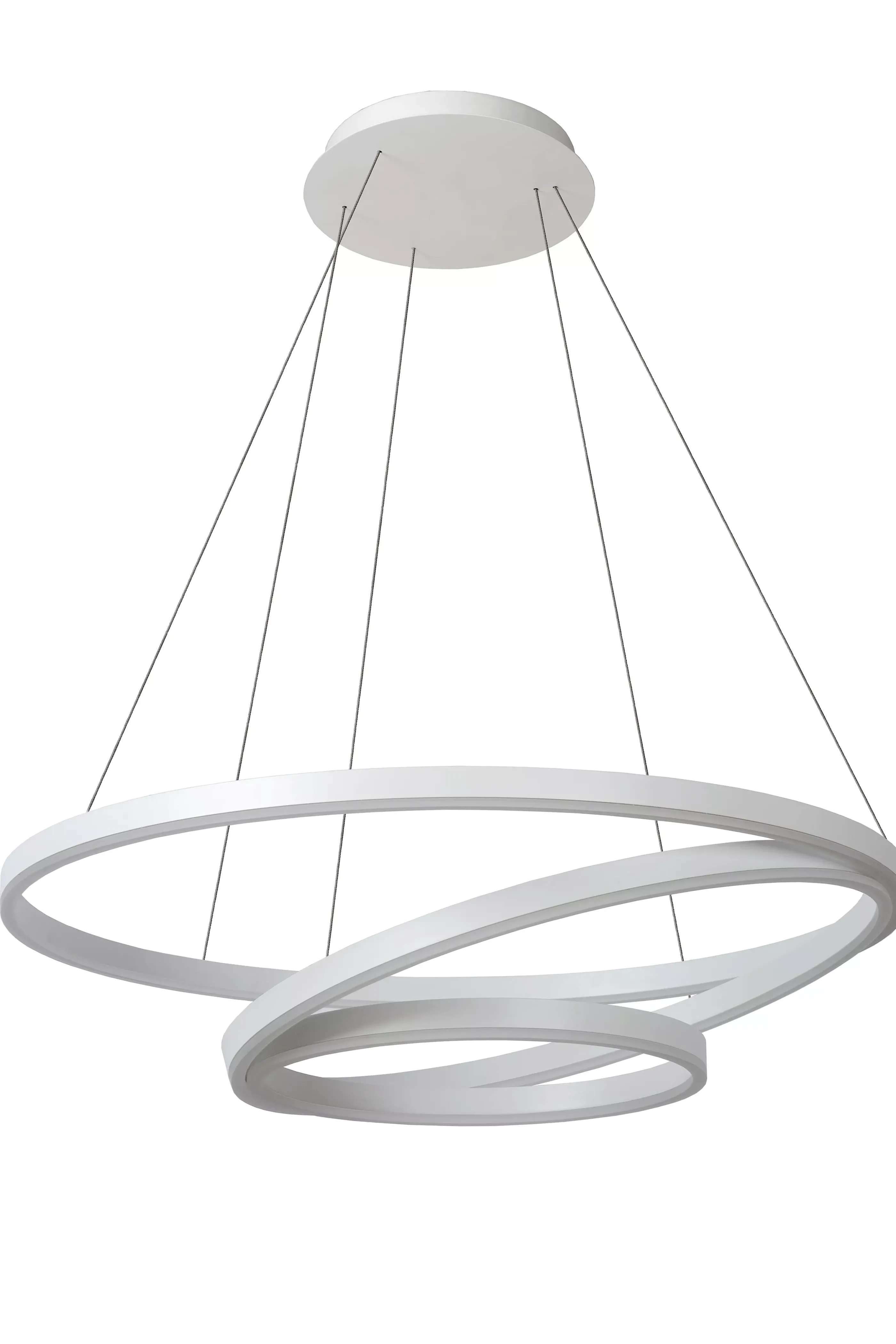 Fashion TRINITI - Hanglamp - Ø 80 cm - LED Dimb. - 3000K - Wit Hanglampen