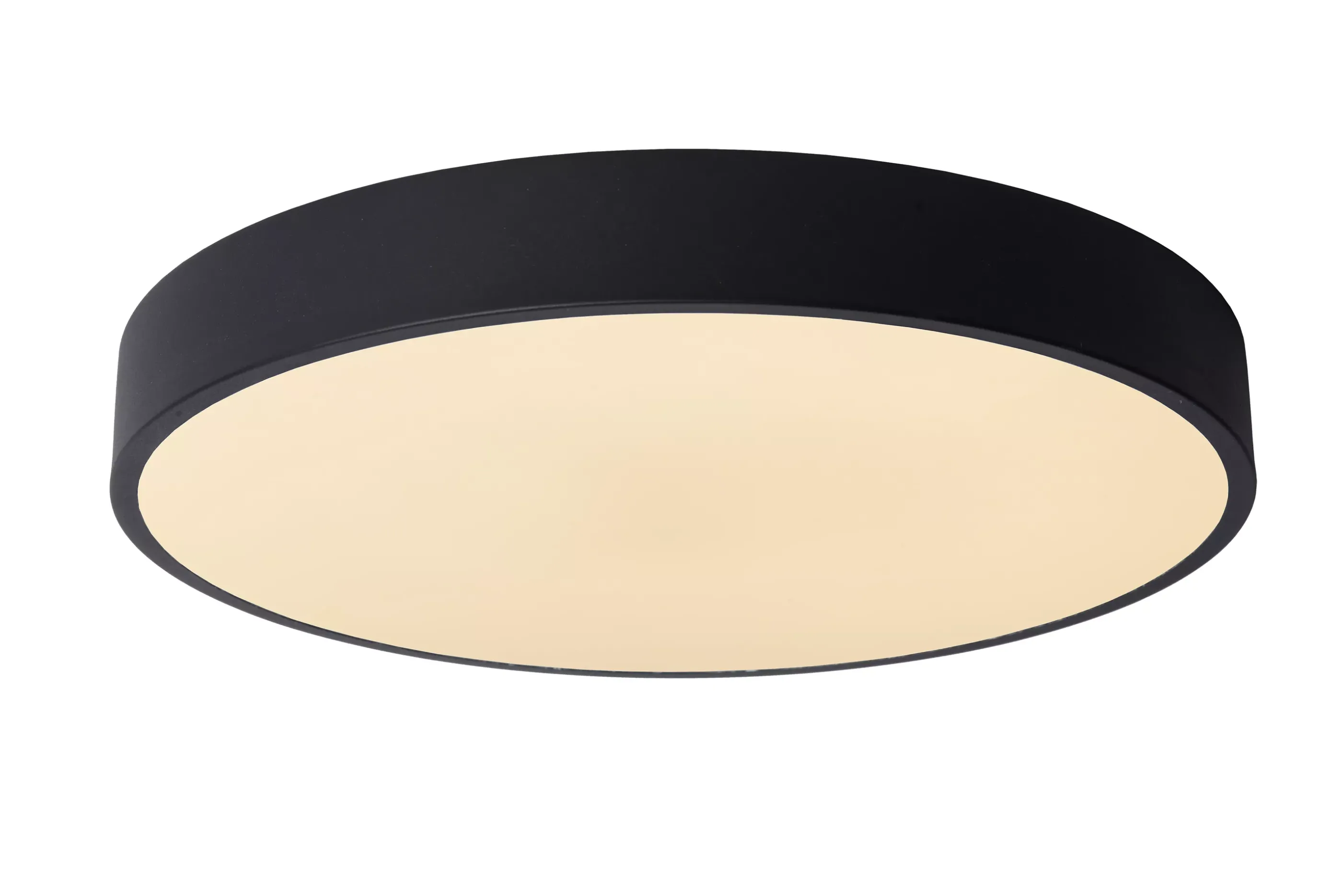 Hot UNAR - Plafonnière - Ø 39,5 cm - LED 3 StepDim - 1x24W 2700K - Zwart Plafondlampen