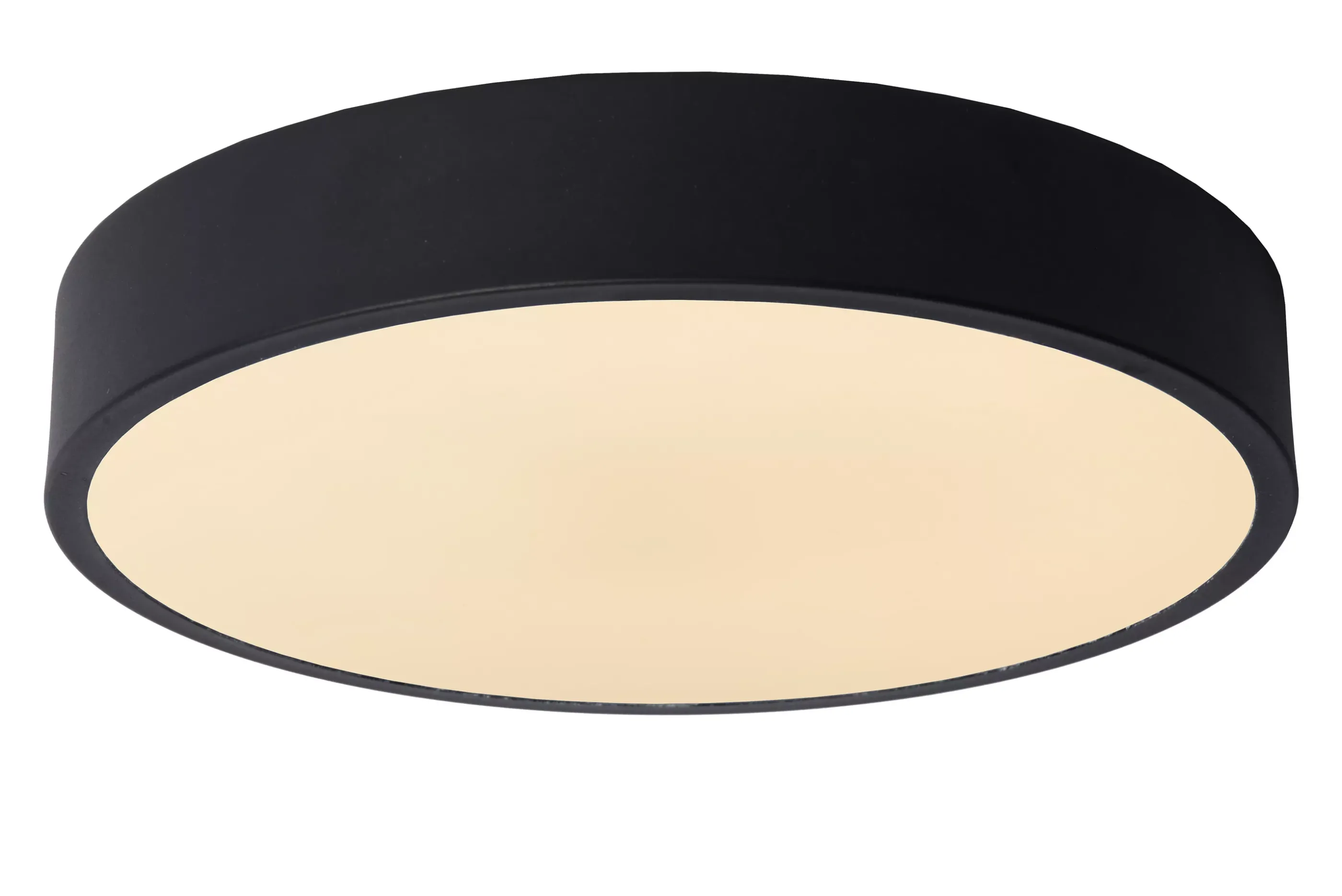 Hot UNAR - Plafonnière - Ø 30 cm - LED 3 StepDim - 1x18W 2700K - Zwart Plafondlampen