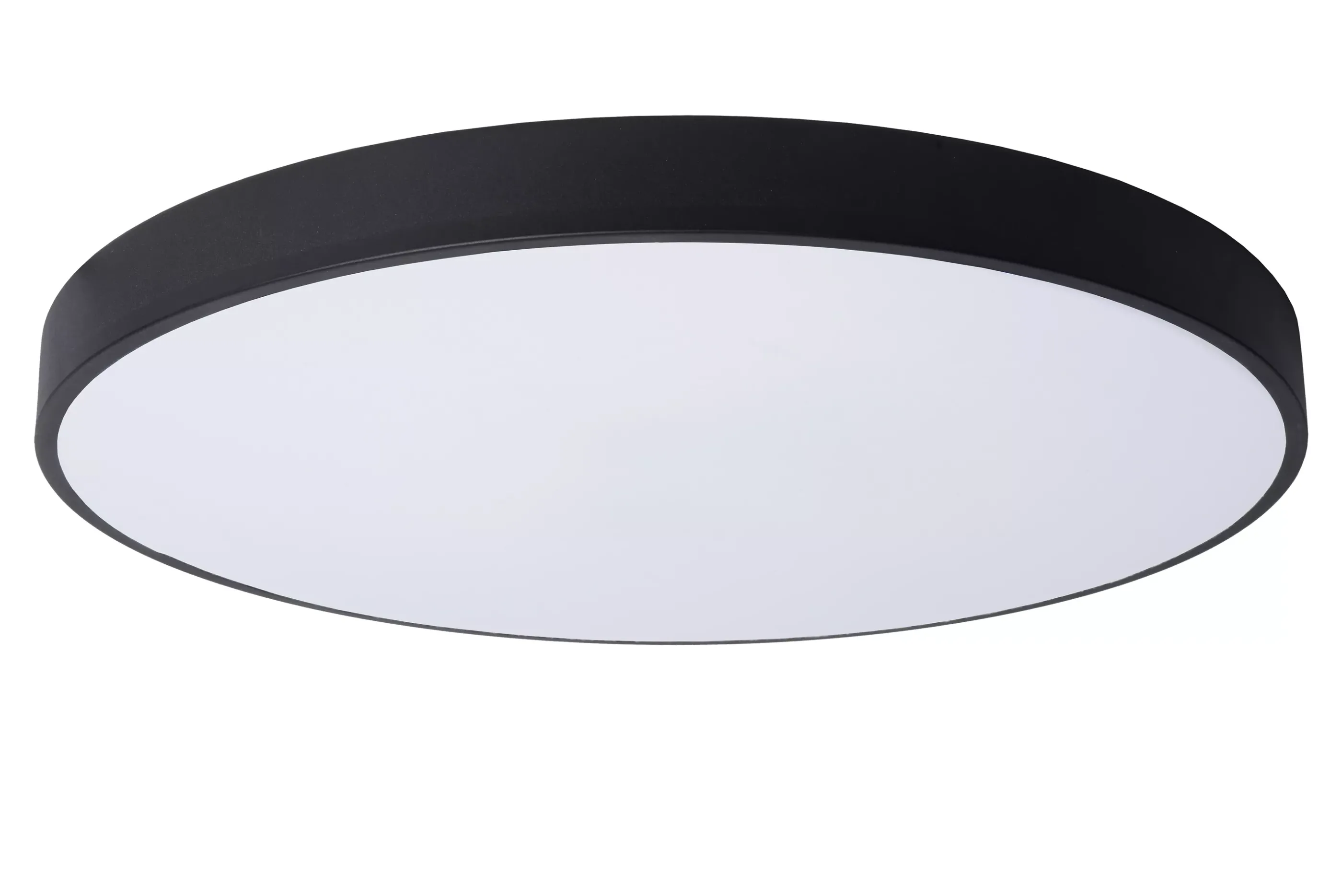 Discount UNAR - Plafonnière - Ø 60 cm - LED 3 StepDim - 1x60W 2700K - Zwart Plafondlampen