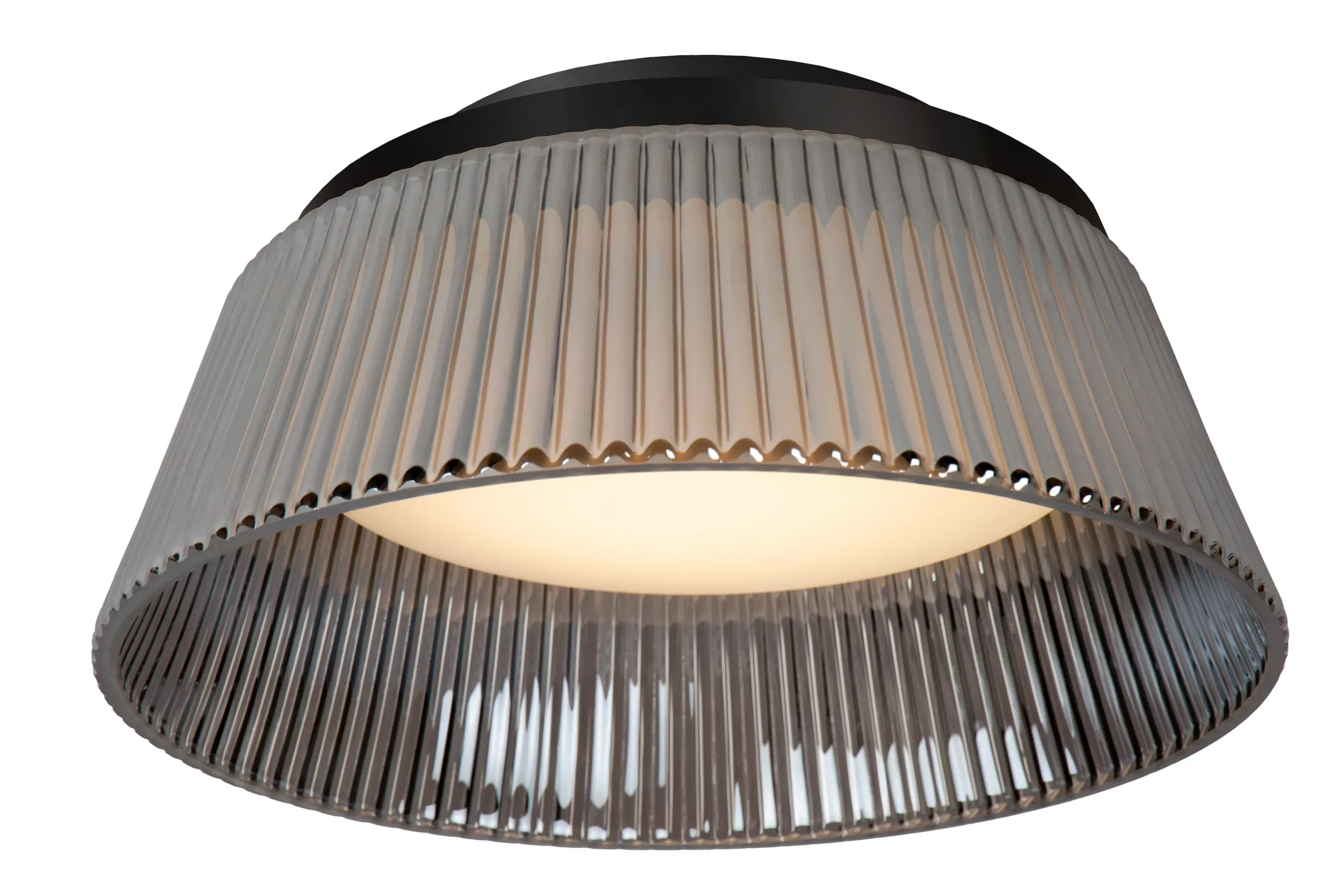 Flash Sale VIXI - Plafonnière - Ø 35 cm - LED Dimb. - 1x17,6W 2900K - Fumé Plafondlampen
