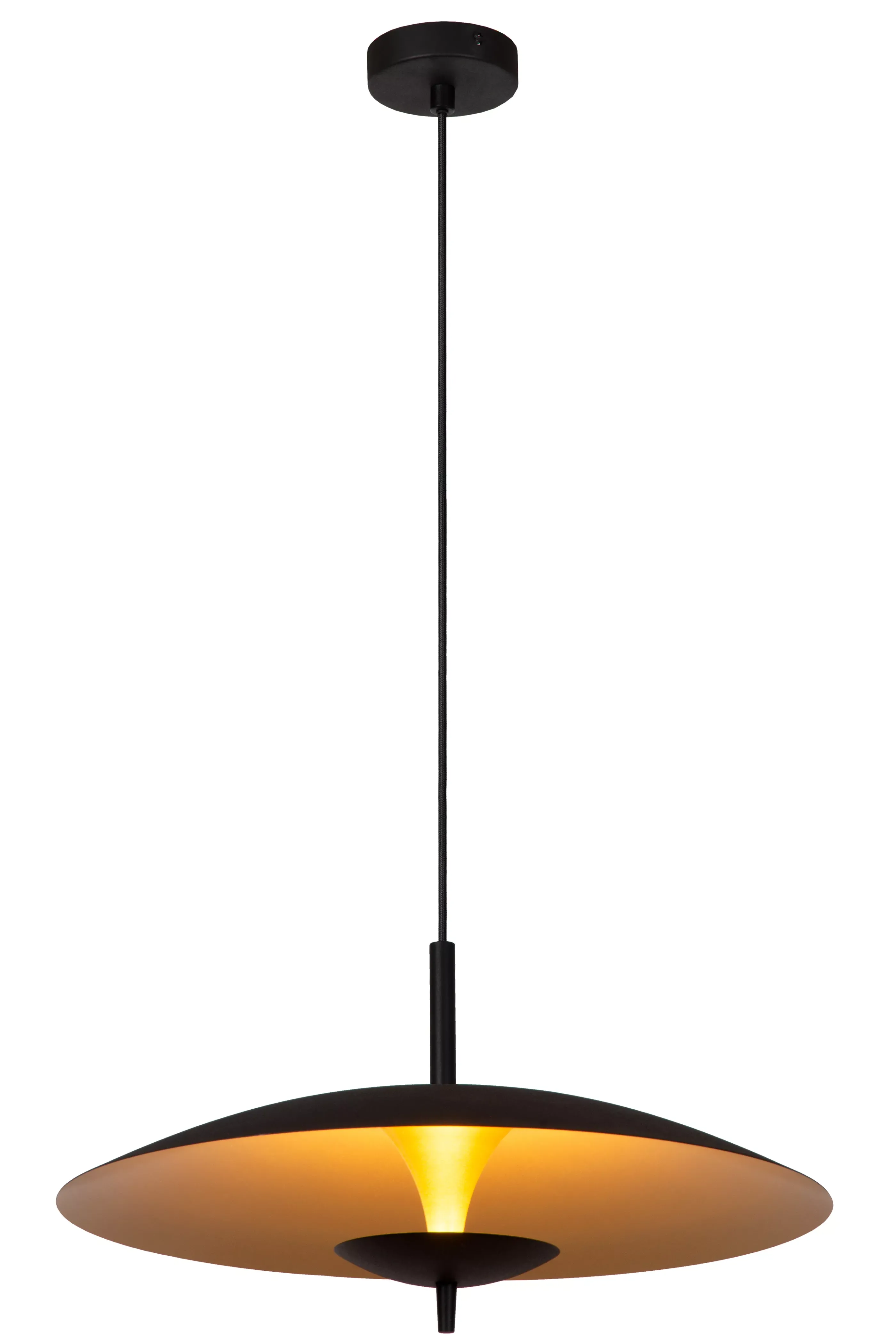 Discount VULCAN - Hanglamp - Ø 47 cm - LED Dimb. - 1x9W 3000K - Zwart Hanglampen