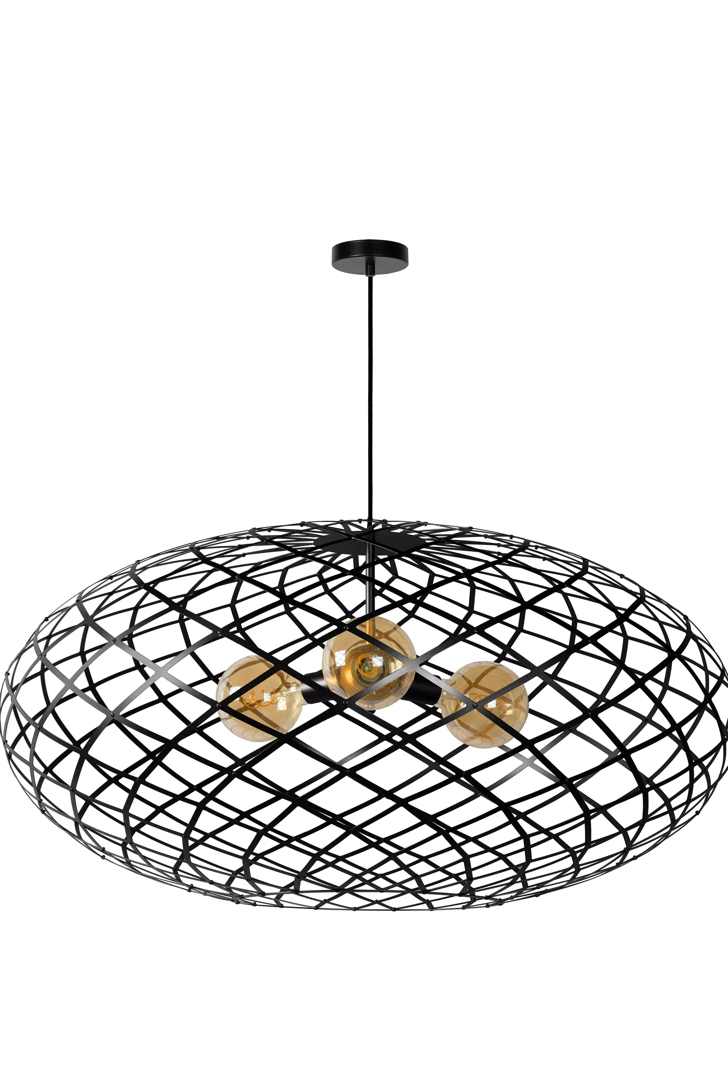 Sale WOLFRAM - Hanglamp - Ø 100 cm - 3xE27 - Zwart Hanglampen