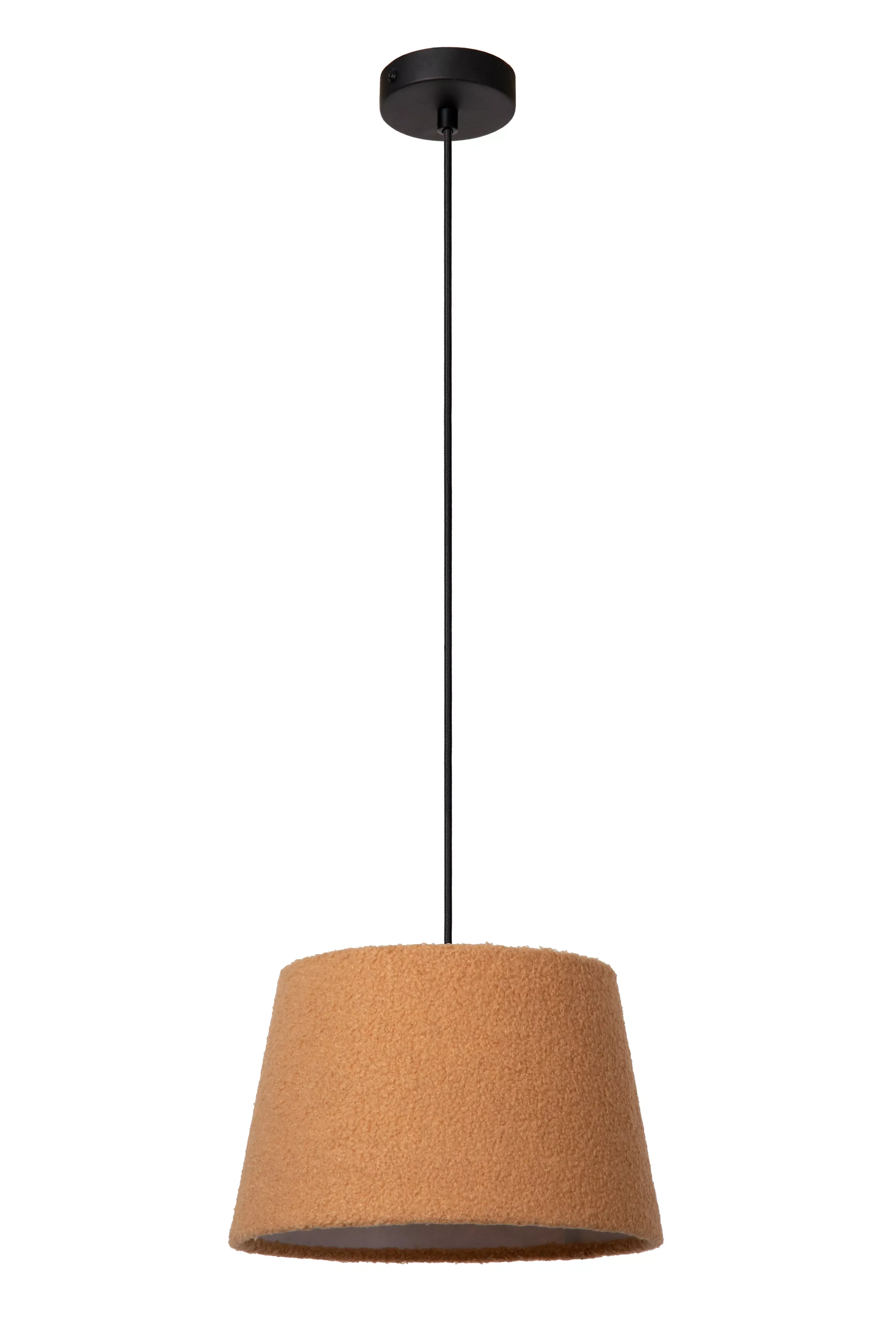 Online WOOLLY - Hanglamp - Ø 28 cm - 1xE27 - Okergeel Hanglampen