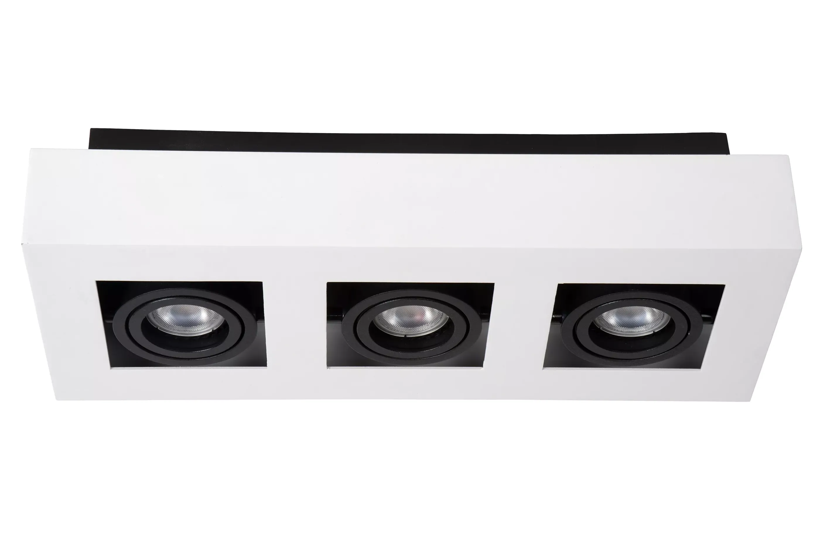 Flash Sale XIRAX - Plafondspot - LED Dim to warm - GU10 - 3x5W 2200K/3000K - Wit Plafondlampen